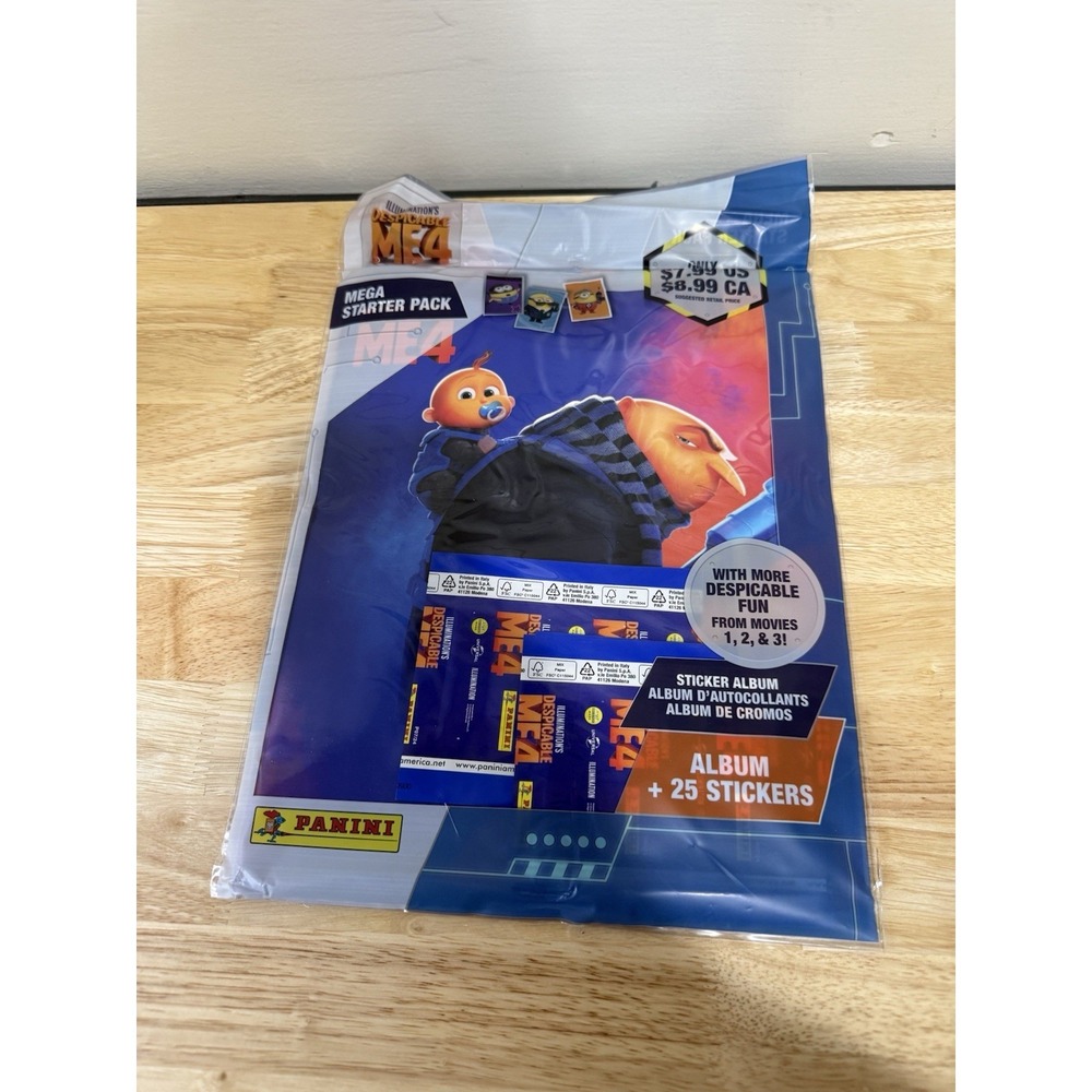 Despicable Me 4 -Mega Starter Pack, 1 Sticker Album + 25 Stickers,